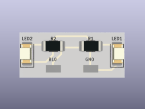 Führerstandsbeleuchtung mit 2 LED