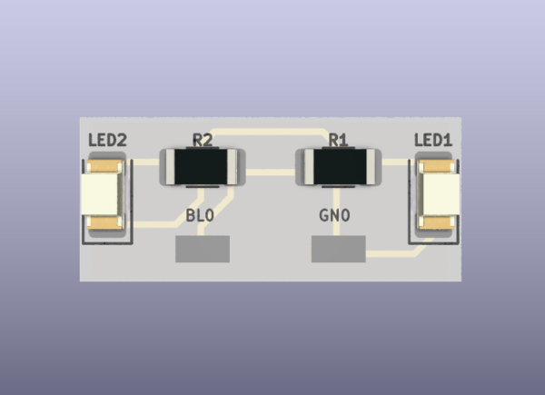 Führerstandsbeleuchtung mit 2 LED