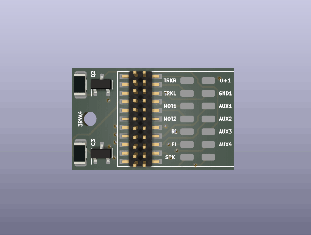 Adapterplatine 21MTC Micro ohne AUX3 und AUX4