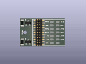 Adapterplatine 21MTC Micro ohne AUX3 und AUX4