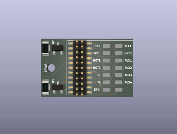 Adapterplatine 21MTC Micro ohne AUX3 und AUX4